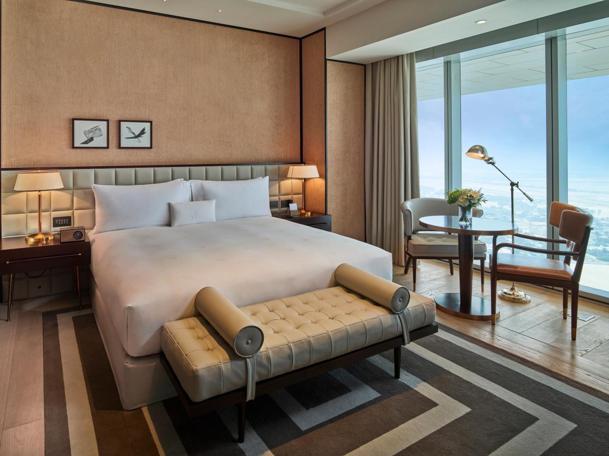 Hotel Waldorf Astoria Dubai International Financial Centre Exterior foto A bedroom at the Ritz-Carlton, DIFC